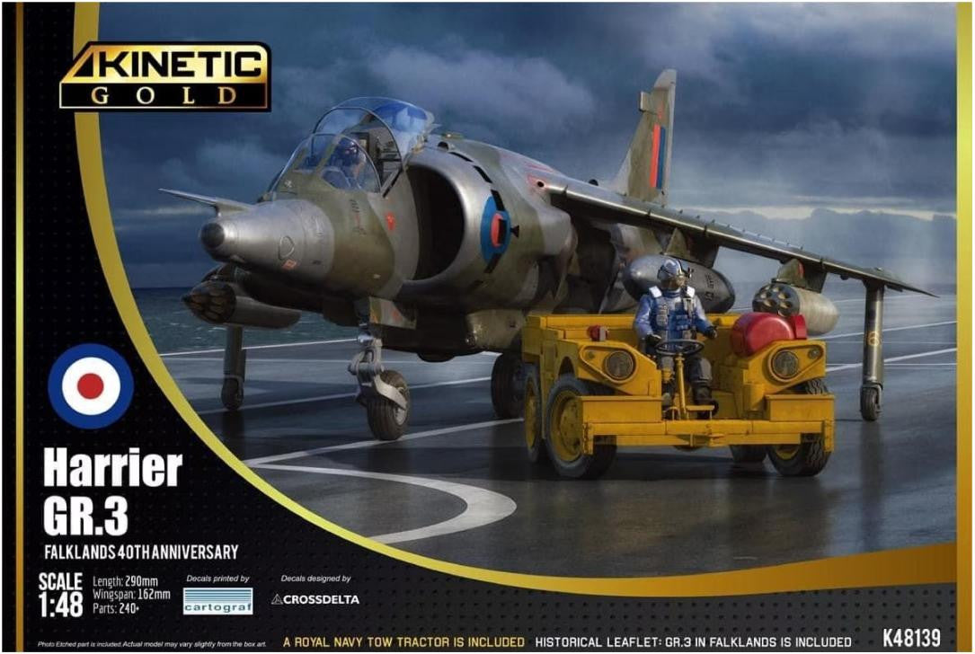 Kinetic 1/48 Harrier GR.3 Falklands 40th Anniversary 48139